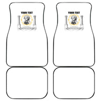 Personalized Prince Hall Freemasonry Car Mats Masonic Square And Compass Vintage Gold Pillar Illustration