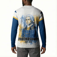 Prince Hall Freemasonry Button Sweatshirt Square And Compass Letter G Watercolor Portrait Art