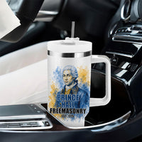 Prince Hall Freemasonry Tumbler With Handle Square And Compass Letter G Watercolor Portrait Art