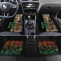 Personalized Fish Reaper Skull Car Mats Camouflage Background and Fishing Rod Graphic Design - Wonder Print Shop