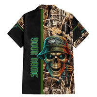 Personalized Fish Reaper Skull Family Matching Mermaid Dress and Hawaiian Shirt Camouflage Background and Fishing Rod Graphic Design - Wonder Print Shop