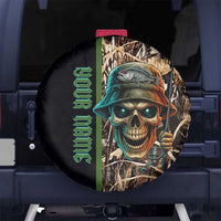 Personalized Fish Reaper Skull Spare Tire Cover Camouflage Background and Fishing Rod Graphic Design - Wonder Print Shop
