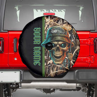 Personalized Fish Reaper Skull Spare Tire Cover Camouflage Background and Fishing Rod Graphic Design - Wonder Print Shop