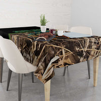 Personalized Fish Reaper Skull Tablecloth Camouflage Background and Fishing Rod Graphic Design - Wonder Print Shop