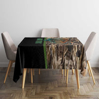 Personalized Fish Reaper Skull Tablecloth Camouflage Background and Fishing Rod Graphic Design - Wonder Print Shop