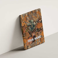 Custom Deer Hunting Canvas Wall Art Big Game Camo Forest Design and Skeleton Archer - Wonder Print Shop