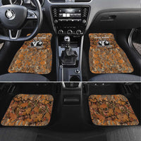 Custom Deer Hunting Car Mats Big Game Camo Forest Design and Skeleton Archer - Wonder Print Shop