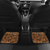 Custom Deer Hunting Car Mats Big Game Camo Forest Design and Skeleton Archer - Wonder Print Shop