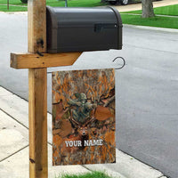 Custom Deer Hunting Garden Flag Big Game Camo Forest Design and Skeleton Archer - Wonder Print Shop