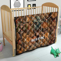 Custom Deer Hunting Quilt Big Game Camo Forest Design and Skeleton Archer - Wonder Print Shop