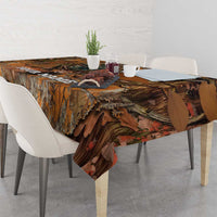 Custom Deer Hunting Tablecloth Big Game Camo Forest Design and Skeleton Archer - Wonder Print Shop