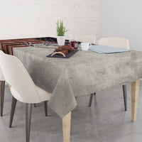 Personalized Distressed American Flag Bass Fishing Tablecloth Hooked Fish and Rustic Vintage Theme - Wonder Print Shop