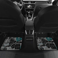 Punk Cheetah Graffiti Car Mats with Punk Not Dead Street Art and Neon Jungle Design - Wonder Print Shop