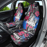 4th of July Graffiti Car Seat Cover with Statue of Liberty and American Independence Street Art Design - Wonder Print Shop