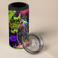 Graffiti Hip Hop 4 in 1 Can Cooler Tumbler with Neon Bear and Street Artist Panda Design - Wonder Print Shop