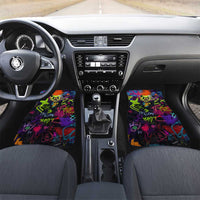 Graffiti Hip Hop Car Mats with Neon Bear and Street Artist Panda Design - Wonder Print Shop
