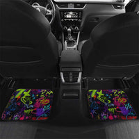 Graffiti Hip Hop Car Mats with Neon Bear and Street Artist Panda Design - Wonder Print Shop