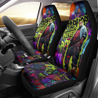 Graffiti Hip Hop Car Seat Cover with Neon Bear and Street Artist Panda Design - Wonder Print Shop