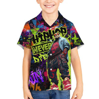 Graffiti Hip Hop Hawaiian Shirt with Neon Bear and Street Artist Panda Design - Wonder Print Shop