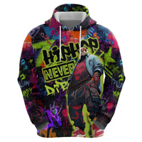 Graffiti Hip Hop Hoodie with Neon Bear and Street Artist Panda Design - Wonder Print Shop