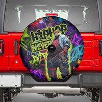 Graffiti Hip Hop Spare Tire Cover with Neon Bear and Street Artist Panda Design - Wonder Print Shop