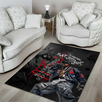 Rap Star Streetwear Area Rug with Graffiti Lettering and Hip Hop - Wonder Print Shop