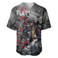 Rap Star Streetwear Baseball Jersey with Graffiti Lettering and Hip Hop - Wonder Print Shop