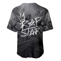 Rap Star Streetwear Baseball Jersey with Graffiti Lettering and Hip Hop - Wonder Print Shop