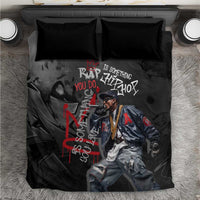 Rap Star Streetwear Bedding Set with Graffiti Lettering and Hip Hop - Wonder Print Shop