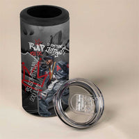 Rap Star Streetwear 4 in 1 Can Cooler Tumbler with Graffiti Lettering and Hip Hop - Wonder Print Shop