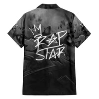 Rap Star Streetwear Family Matching Off The Shoulder Long Sleeve Dress and Hawaiian Shirt with Graffiti Lettering and Hip Hop - Wonder Print Shop