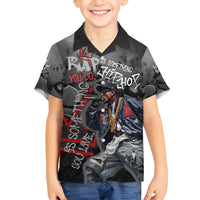 Rap Star Streetwear Family Matching Summer Maxi Dress and Hawaiian Shirt with Graffiti Lettering and Hip Hop - Wonder Print Shop