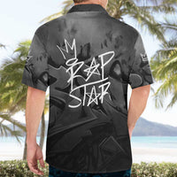 Rap Star Streetwear Hawaiian Shirt with Graffiti Lettering and Hip Hop - Wonder Print Shop
