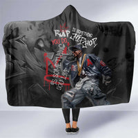 Rap Star Streetwear Hooded Blanket with Graffiti Lettering and Hip Hop - Wonder Print Shop