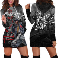 Rap Star Streetwear Hoodie Dress with Graffiti Lettering and Hip Hop - Wonder Print Shop