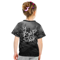 Rap Star Streetwear Kid T Shirt with Graffiti Lettering and Hip Hop - Wonder Print Shop