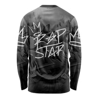 Rap Star Streetwear Long Sleeve Shirt with Graffiti Lettering and Hip Hop - Wonder Print Shop