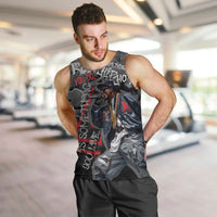 Rap Star Streetwear Men Tank Top with Graffiti Lettering and Hip Hop - Wonder Print Shop