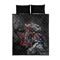 Rap Star Streetwear Quilt Bed Set with Graffiti Lettering and Hip Hop - Wonder Print Shop
