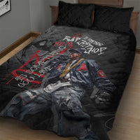 Rap Star Streetwear Quilt Bed Set with Graffiti Lettering and Hip Hop - Wonder Print Shop