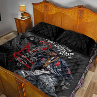 Rap Star Streetwear Quilt Bed Set with Graffiti Lettering and Hip Hop - Wonder Print Shop