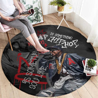 Rap Star Streetwear Round Carpet with Graffiti Lettering and Hip Hop - Wonder Print Shop