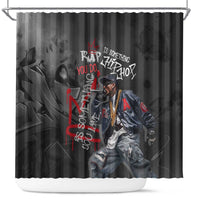 Rap Star Streetwear Shower Curtain with Graffiti Lettering and Hip Hop - Wonder Print Shop