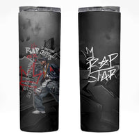 Rap Star Streetwear Skinny Tumbler with Graffiti Lettering and Hip Hop - Wonder Print Shop