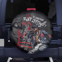 Rap Star Streetwear Spare Tire Cover with Graffiti Lettering and Hip Hop - Wonder Print Shop