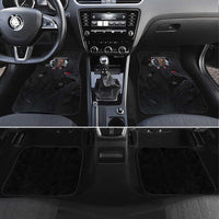 Hip Hop Streetwear Car Mats with Graffiti Boombox and Angel Bear Graphic in Urban Bullet Hole Design - Wonder Print Shop