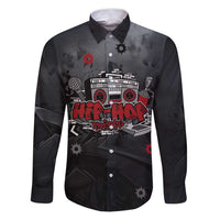 Hip Hop Streetwear Family Matching Puletasi and Hawaiian Shirt with Graffiti Boombox and Angel Bear Graphic in Urban Bullet Hole Design - Wonder Print Shop