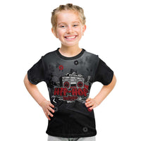 Hip Hop Streetwear Kid T Shirt with Graffiti Boombox and Angel Bear Graphic in Urban Bullet Hole Design - Wonder Print Shop