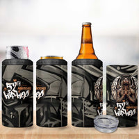 52th Anniversary Of Hiphop Celebration 4 in 1 Can Cooler Tumbler with Praying Angel Graphic and Urban Graffiti Background - Wonder Print Shop