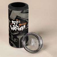52th Anniversary Of Hiphop Celebration 4 in 1 Can Cooler Tumbler with Praying Angel Graphic and Urban Graffiti Background - Wonder Print Shop
